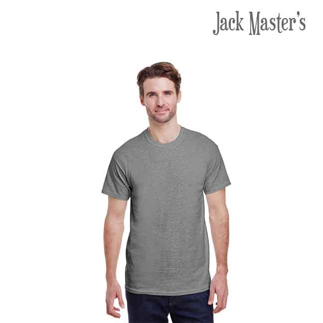 T-SHIRT HOMME HEAVY COTTON™ - Dark Heather Imprimé Et Personnalisé Pour