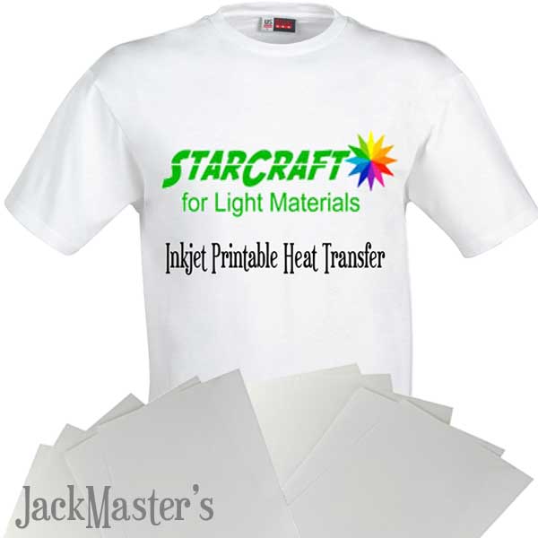 Light StarCraft InkJet Printable HTV Heat Transfer Vinyl Jack Master #39 s