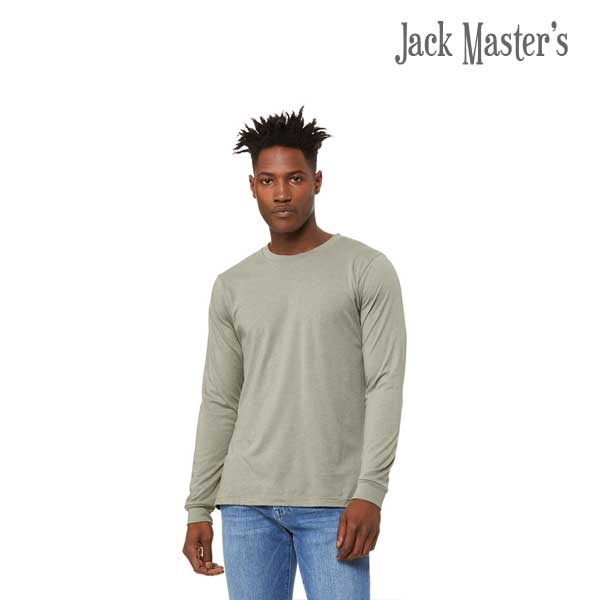Heather Stone Bella Canvas 3501 Long Sleeve Tshirt Jack Master s