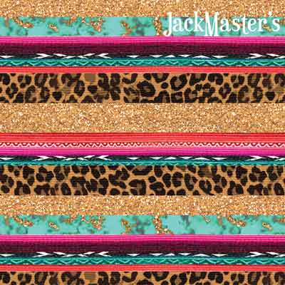 Turquoise Serape Leopard HTV